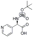 (R)-TERT-BUTOXYCARBONYLAMINO-PYRIDIN-3-YL-ACETIC ACID Struktur