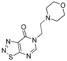 6-(2-MORPHOLIN-4-YLETHYL)[1,2,3]THIADIAZOLO[5,4-D]PYRIMIDIN-7(6H)-ONE Struktur