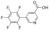 5-(2,3,4,5,6-PENTAFLUOROPHENYL)NICOTINIC ACID Struktur