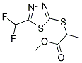 METHYL 2-([5-(DIFLUOROMETHYL)-1,3,4-THIADIAZOL-2-YL]SULFANYL)PROPANOATE Struktur