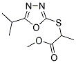 METHYL 2-[(5-ISOPROPYL-1,3,4-OXADIAZOL-2-YL)SULFANYL]PROPANOATE Struktur