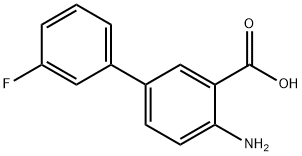 4-AMINO-3'-FLULORO[1,1'-BIPHENYL]-3-CARBOXYLIC ACID Struktur