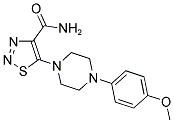 5-[4-(4-METHOXYPHENYL)PIPERAZIN-1-YL]-1,2,3-THIADIAZOLE-4-CARBOXAMIDE Struktur