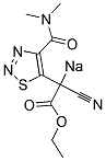 (1-CYANO-1-{4-[(DIMETHYLAMINO)CARBONYL]-1,2,3-THIADIAZOL-5-YL}-2-ETHOXY-2-OXOETHYL)SODIUM Struktur