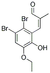 (2Z)-3-(2,3-DIBROMO-5-ETHOXY-6-HYDROXYPHENYL)-2-METHYLACRYLALDEHYDE Struktur