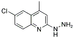 6-CHLORO-2-HYDRAZINO-4-METHYLQUINOLINE Struktur