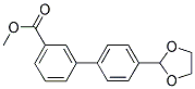 METHYL 4'-(1,3-DIOXOLAN-2-YL)[1,1'-BIPHENYL]-3-CARBOXYLATE Struktur