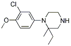 1-(3-CHLORO-4-METHOXYPHENYL)-2-ETHYL-2-METHYLPIPERAZINE Struktur