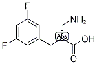 (R)-2-AMINOMETHYL-3-(3,5-DIFLUORO-PHENYL)-PROPIONIC ACID Struktur