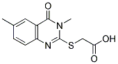 (3,6-DIMETHYL-4-OXO-3,4-DIHYDRO-QUINAZOLIN-2-YLSULFANYL)-ACETIC ACID Struktur