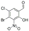 4-BROMO-5-CHLORO-2-HYDROXY-3-NITRO-BENZALDEHYDE Struktur