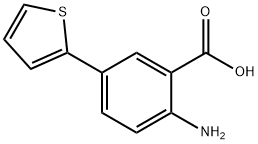 2-AMINO-5-(2-THIENYL)BENZOIC ACID Struktur