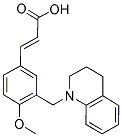 (2E)-3-[3-(3,4-DIHYDRO-1(2H)-QUINOLINYLMETHYL)-4-METHOXYPHENYL]-2-PROPENOIC ACID Struktur