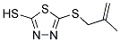 5-[(2-METHYLPROP-2-ENYL)THIO]-1,3,4-THIADIAZOLE-2-THIOL Struktur