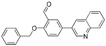 2-(BENZYLOXY)-5-(3-QUINOLINYL)BENZALDEHYDE Struktur