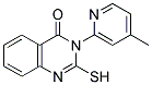 2-MERCAPTO-3-(4-METHYLPYRIDIN-2-YL)QUINAZOLIN-4(3H)-ONE Struktur