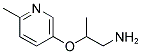 2-(6-METHYL-PYRIDIN-3-YLOXY)-PROPYLAMINE Struktur