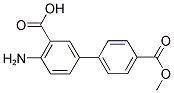 4-AMINO-4'-(METHOXYCARBONYL)[1,1'-BIPHENYL]-3- CARBOXYLIC ACID Struktur