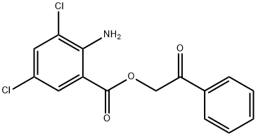 2-OXO-2-PHENYLETHYL 2-AMINO-3,5-DICHLOROBENZENECARBOXYLATE price.