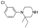 1-(3-CHLOROPHENYL)-2-ETHYL-2-METHYLPIPERAZINE Struktur