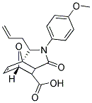 2-ALLYL-3-(4-METHOXYPHENYL)-4-OXO-10-OXA-3-AZATRICYCLO[5.2.1.0(1,5)]DEC-8-ENE-6-CARBOXYLIC ACID Struktur