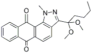 3-(1,1-DIMETHOXYPENTYL)-1-METHYL-1H-NAPHTHO[2,3-G]INDAZOLE-6,11-DIONE Struktur