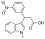 3-(1-METHYL-1H-INDOL-3-YL)-3-(3-NITRO-PHENYL)-PROPIONIC ACID Struktur