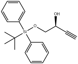 (S)-1-(TERT-BUTYL-DIPHENYL-SILANYLOXY)-BUT-3-YN-2-OL Struktur