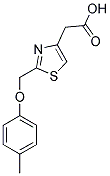 [2-[(4-METHYLPHENOXY)METHYL]-1,3-THIAZOL-4-YL]ACETIC ACID Struktur