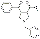 4-BENZOYL-1-BENZYL-PYRROLIDINE-3-CARBOXYLIC ACID METHYL ESTER Struktur