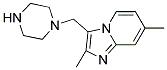 2,7-DIMETHYL-3-(PIPERAZIN-1-YLMETHYL)IMIDAZO[1,2-A]PYRIDINE Struktur