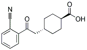 TRANS-4-[2-(2-CYANOPHENYL)-2-OXOETHYL]CYCLOHEXANE-1-CARBOXYLIC ACID Struktur