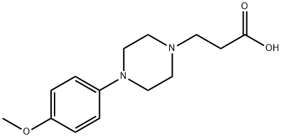 3-[4-(4-METHOXY-PHENYL)-PIPERAZIN-1-YL]-PROPIONIC ACID Struktur