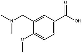 3-[(DIMETHYLAMINO)METHYL]-4-METHOXYBENZOIC ACID Struktur