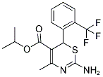 ISOPROPYL 2-AMINO-4-METHYL-6-[2-(TRIFLUOROMETHYL)PHENYL]-6H-1,3-THIAZINE-5-CARBOXYLATE Struktur