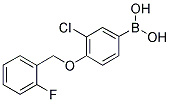 3-CHLORO-4-(2'-FLUOROBENZYLOXY)PHENYLBORONIC ACID Struktur