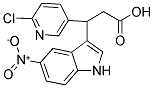 3-(6-CHLORO-PYRIDIN-3-YL)-3-(5-NITRO-1H-INDOL-3-YL)-PROPIONIC ACID Struktur