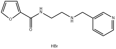 FURAN-2-CARBOXYLIC ACID (2-[(PYRIDIN-3-YLMETHYL)-AMINO]-ETHYL)-AMIDE DIHYDROBROMIDE Struktur