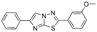 2-(3-METHOXYPHENYL)-6-PHENYLIMIDAZO[2,1-B][1,3,4]THIADIAZOLE Struktur