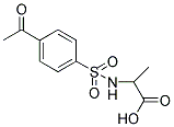 2-[[(4-ACETYLPHENYL)SULFONYL]AMINO]PROPANOIC ACID Struktur