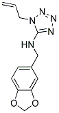 1-ALLYL-N-(1,3-BENZODIOXOL-5-YLMETHYL)-1H-TETRAZOL-5-AMINE Struktur