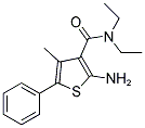 2-AMINO-N,N-DIETHYL-4-METHYL-5-PHENYLTHIOPHENE-3-CARBOXAMIDE Struktur