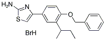 4-[4-(BENZYLOXY)-3-SEC-BUTYLPHENYL]-1,3-THIAZOL-2-AMINE HYDROBROMIDE Struktur