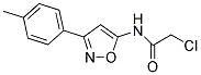 2-CHLORO-N-(3-P-TOLYLISOXAZOL-5-YL)ACETAMIDE Struktur