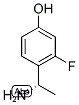 (S)-4-(1-AMINOETHYL)-3-FLUOROPHENOL Struktur