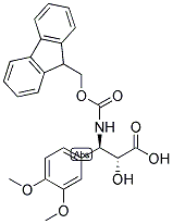 N-FMOC-3-(R)-AMINO-2-(R)-HYDROXY-3-(3,4-DIMETHOXY-PHENYL)-PROPIONIC ACID Struktur