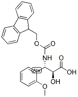 N-FMOC-3-(S)-AMINO-2-(S)-HYDROXY-3-(2-METHOXY-PHENYL)-PROPIONIC ACID Struktur