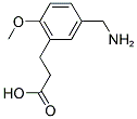 3-(5-AMINOMETHYL-2-METHOXY-PHENYL)-PROPIONIC ACID Struktur