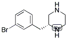 (R)-2-(3-BROMO-BENZYL)-PIPERAZINE Struktur