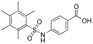 4-{[(PENTAMETHYLPHENYL)SULFONYL]AMINO}BENZOIC ACID, , 結(jié)構(gòu)式